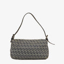 Fendi FF Navy Zucchino Baguette