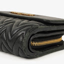 Miu Miu Matelassé Nappa Impunture Nero Wallet