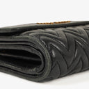 Miu Miu Matelassé Nappa Impunture Nero Wallet