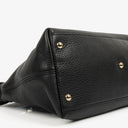 Gucci Black Pebbled Leather Soho Tassel Top Handle Bag