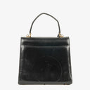 Gucci Glossy Leather Vintage Lady Lock Bag Black