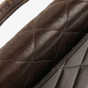 Chanel CC Maxi Logo Dark Brown Briefcase