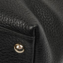 Gucci Black Pebbled Leather Soho Tassel Top Handle Bag