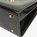 Gucci Glossy Leather Vintage Lady Lock Bag Black