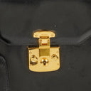Gucci Glossy Leather Vintage Lady Lock Bag Black