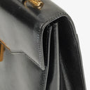 Gucci Glossy Leather Vintage Lady Lock Bag Black