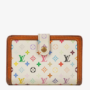 Louis Vuitton White Monogram Multicolor French Purse Wallet