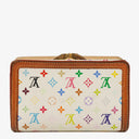 Louis Vuitton White Monogram Multicolor French Purse Wallet