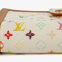 Louis Vuitton White Monogram Multicolor French Purse Wallet