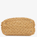 Prada Convertible Open Woven Raffia Tote Bag
