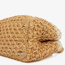 Prada Convertible Open Woven Raffia Tote Bag