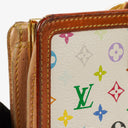 Louis Vuitton White Monogram Multicolor French Purse Wallet