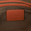 Chloe Brown Marcie Leather Top Handle Shoulder Bag