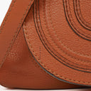Chloe Brown Marcie Leather Top Handle Shoulder Bag