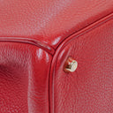 Christian Dior Medium Diorissimo Burgundy Calfskin Tote