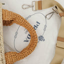 Prada Convertible Open Woven Raffia Tote Bag