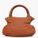 Chloe Brown Marcie Leather Top Handle Shoulder Bag