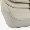 Chanel White Horizontal Quilted Small Double Flap Bag With 24K Gold-Plated Hardware