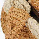 Prada Convertible Open Woven Raffia Tote Bag