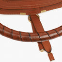 Chloe Brown Marcie Leather Top Handle Shoulder Bag
