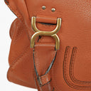 Chloe Brown Marcie Leather Top Handle Shoulder Bag