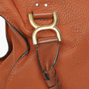Chloe Brown Marcie Leather Top Handle Shoulder Bag