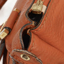 Chloe Brown Marcie Leather Top Handle Shoulder Bag