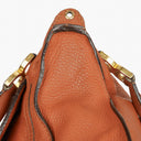 Chloe Brown Marcie Leather Top Handle Shoulder Bag