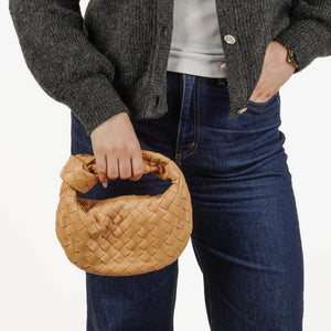 Bottega Veneta Mini Jodie Beige Leather Bag