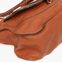 Chloe Brown Marcie Leather Top Handle Shoulder Bag