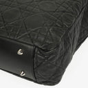 Christian Dior Black Leather Soft Shopping Tote