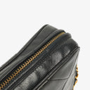 Chanel Vintage CC Black Quilted Lambskin Medium Camera Tassel Shoulder Bag