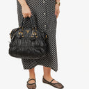 Prada Nappa Leather Gaufre Black Tote Bag