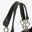 Christian Dior Black Leather Soft Shopping Tote