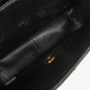 Chanel Top Handle Black Patent Leather Bag