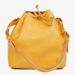 Louis Vuitton Petit Noe Yellow EPI Leather Shoulder Bag