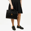 Chanel Cartella con Logo Maxi CC Nera