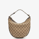Gucci Beige/Brown Monogram GG Canvas Biba Shoulder Hobo Bag