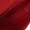 Chanel Vintage Classic Medium Double Flap Bag in Quilted Red Lambskin with 24-karat Gold-Plated Hardware
