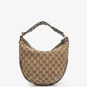 Gucci Beige/Brown Monogram GG Canvas Biba Shoulder Hobo Bag