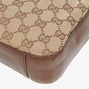 Gucci Monogram GG Canvas and Leather Hobo Shoulder Bag