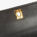 Chanel Top Handle Black Patent Leather Bag