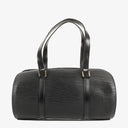 Louis Vuitton Soufflot Black EPI Leather Handbag