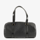 Louis Vuitton Soufflot Black EPI Leather Handbag