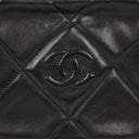Chanel Vintage Camera Tassel Bag CC Black Quilted Leather