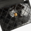 Chanel Top Handle Black Patent Leather Bag