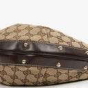 Gucci Beige/Brown Monogram GG Canvas Biba Shoulder Hobo Bag