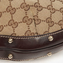 Gucci Beige/Brown Monogram GG Canvas Biba Shoulder Hobo Bag