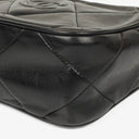 Chanel Vintage Camera Tassel Bag CC Black Quilted Leather