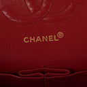 Chanel Vintage Classic Medium Double Flap Bag in Quilted Red Lambskin with 24-karat Gold-Plated Hardware